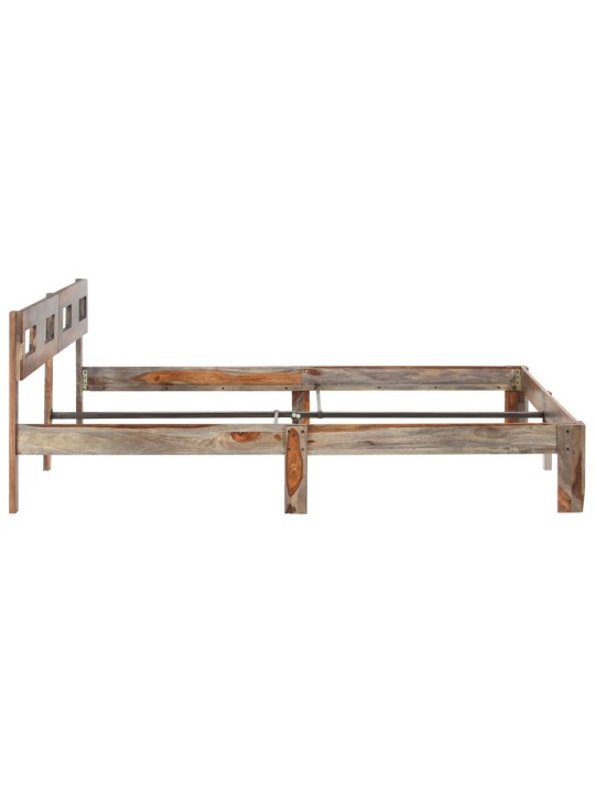 Rám postele bez matrace masivní dřevo 200 x 200 cm