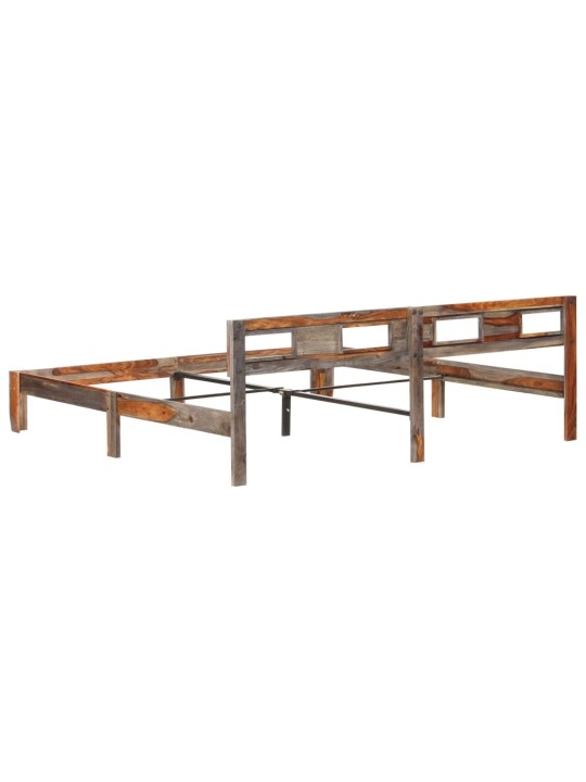 Rám postele bez matrace masivní dřevo 200 x 200 cm