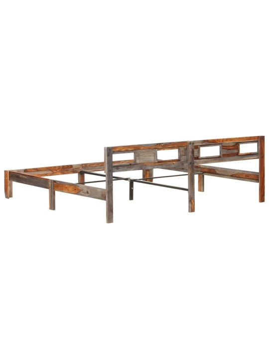 Rám postele bez matrace masivní dřevo 200 x 200 cm