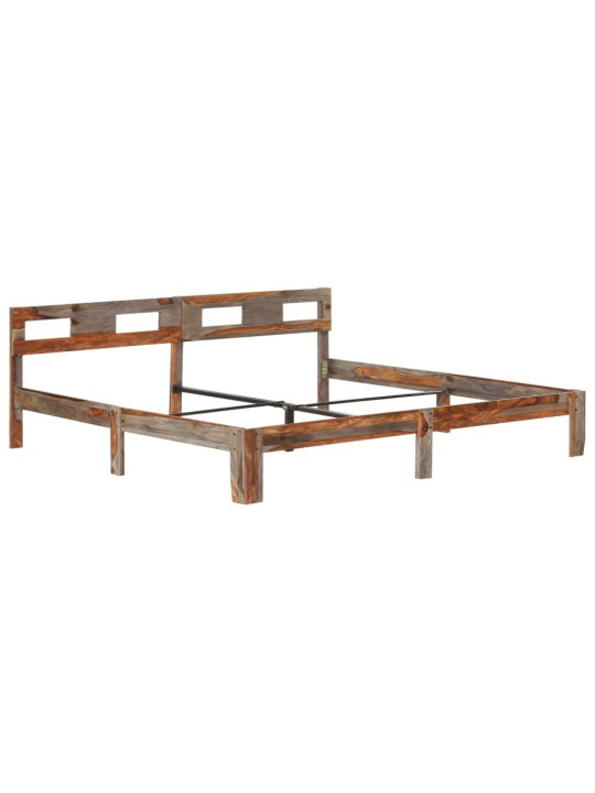 Rám postele bez matrace masivní dřevo 200 x 200 cm