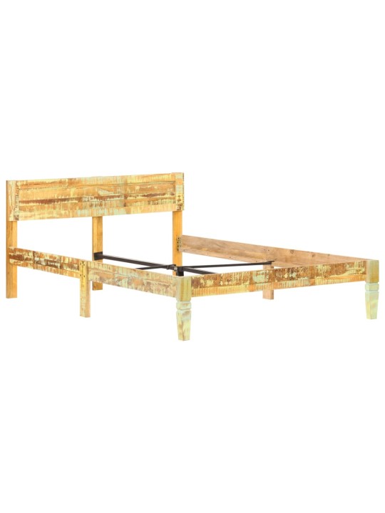 Rám postele masivní recyklované dřevo 120 x 200 cm