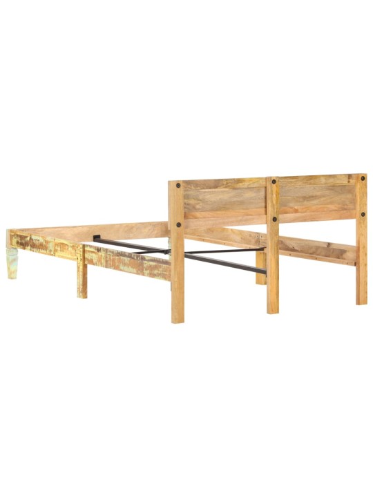 Rám postele masivní recyklované dřevo 120 x 200 cm