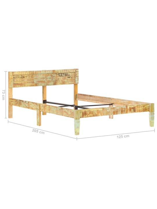 Rám postele masivní recyklované dřevo 120 x 200 cm