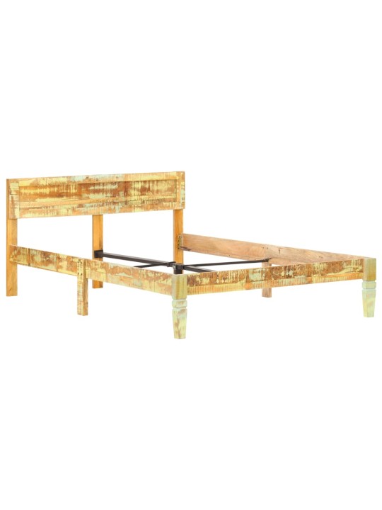 Rám postele masivní recyklované dřevo 120 x 200 cm