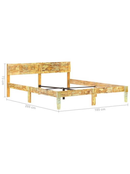 Rám postele masivní recyklované dřevo 180 x 200 cm