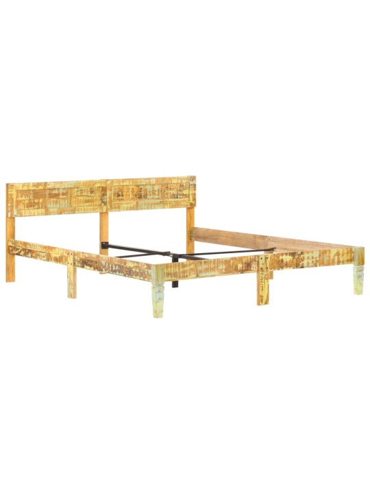 Rám postele masivní recyklované dřevo 180 x 200 cm