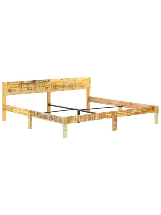 Rám postele masivní recyklované dřevo 200 x 200 cm