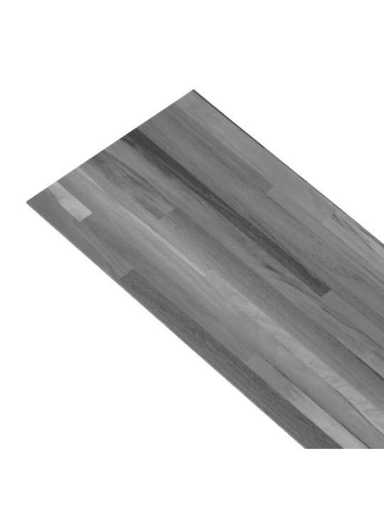 Podlahová krytina PVC 5,02 m² 2 mm samolepicí pruhovaná šedá