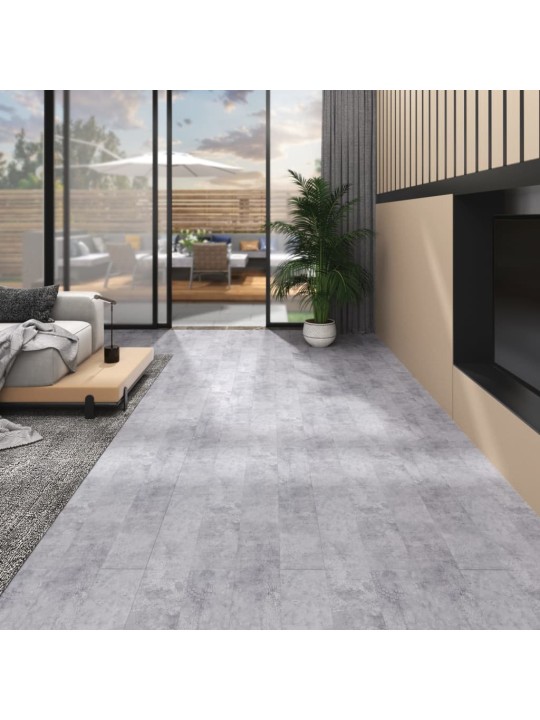 Podlahová krytina PVC 4,46 m² 3 mm samolepicí cementově šedá