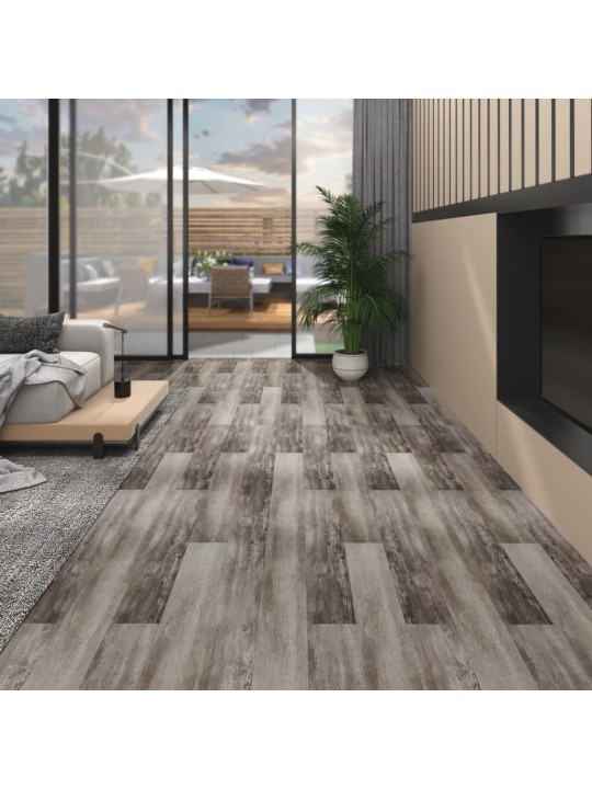 Podlahová krytina PVC 5,02 m² 2 mm samolepicí matné hnědé dřevo