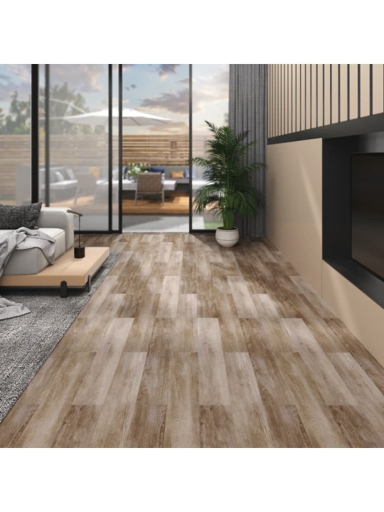 Nesamolepicí PVC podlahová prkna 5,26 m² 2 mm bělené dřevo