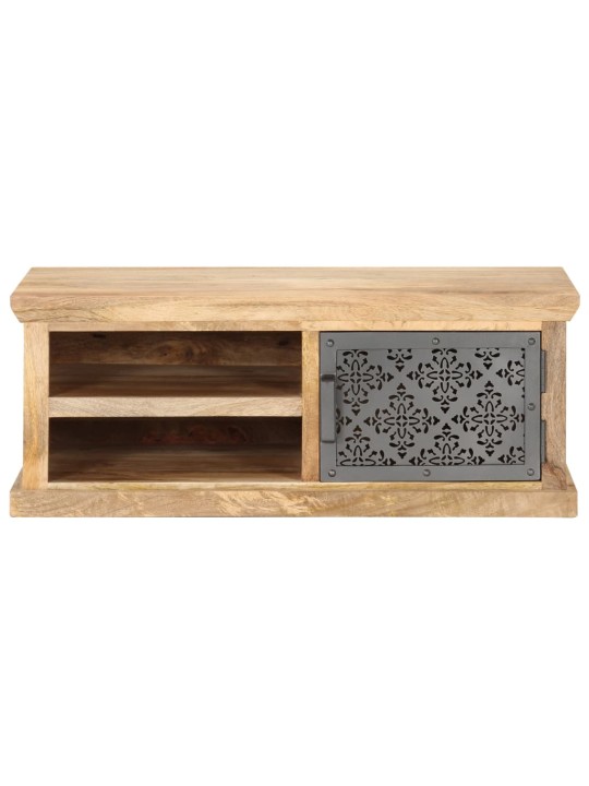 Konferenční stolek s dvířky 90 x 50 x 35 cm masivní mangovník