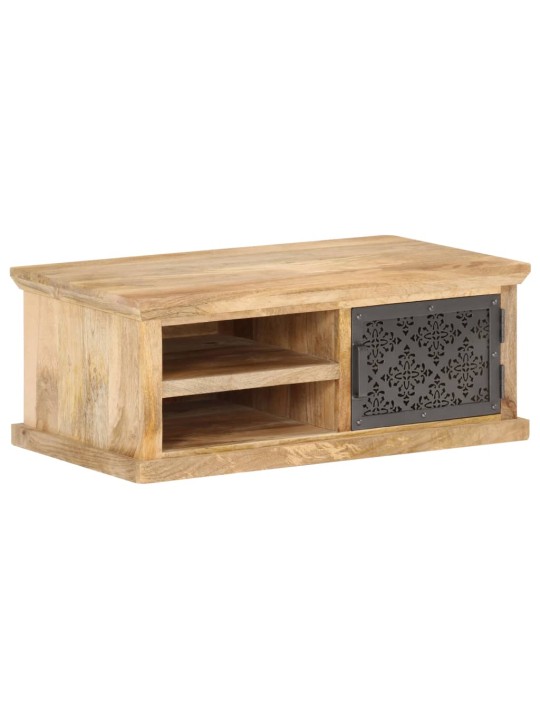 Konferenční stolek s dvířky 90 x 50 x 35 cm masivní mangovník