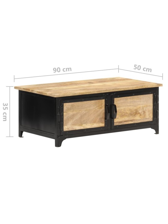 Konferenční stolek 90 x 50 x 35 cm masivní mangovníkové dřevo