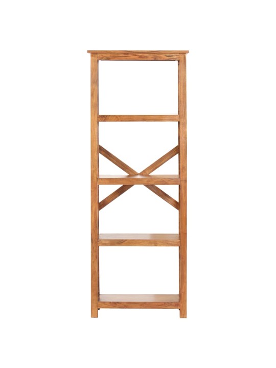 Knihovna 60 x 30 x 160 cm masivní akácie s medovým povrchem
