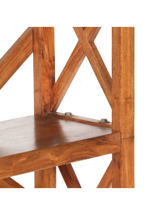 Knihovna 60 x 30 x 160 cm masivní akácie s medovým povrchem