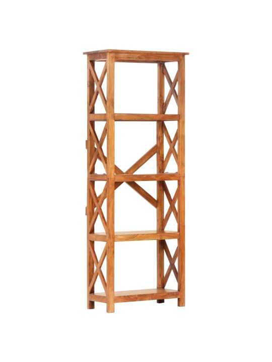 Knihovna 60 x 30 x 160 cm masivní akácie s medovým povrchem