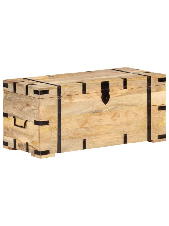 Truhla 90 x 40 x 40 cm masivní mangovníkové dřevo