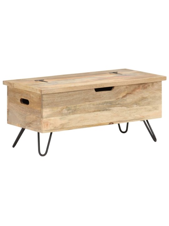 Úložná truhla 90 x 40 x 45 cm masivní mangovníkové dřevo