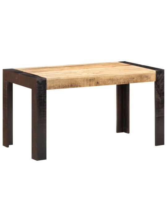 Jídelní stůl 140 x 70 x 76 cm masivní hrubé mangovníkové dřevo