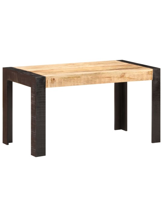 Jídelní stůl 140 x 70 x 76 cm masivní hrubé mangovníkové dřevo