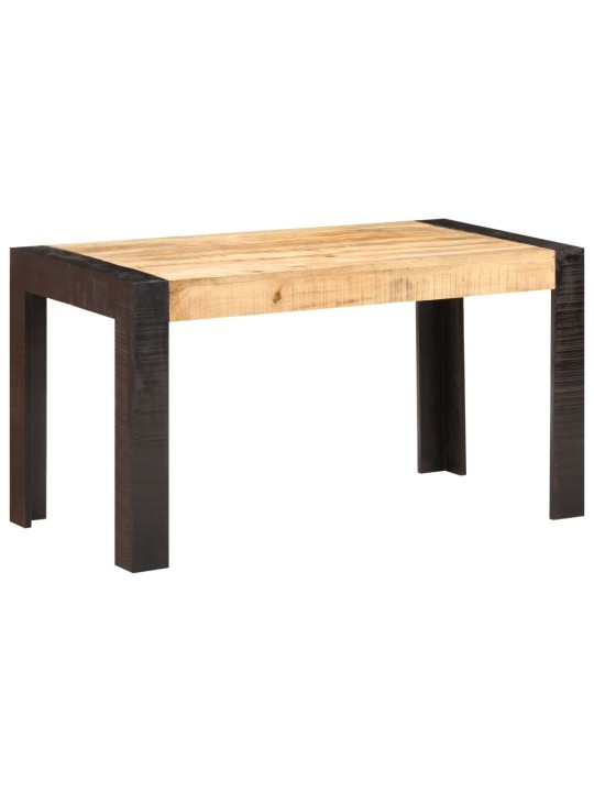 Jídelní stůl 140 x 70 x 76 cm masivní hrubé mangovníkové dřevo