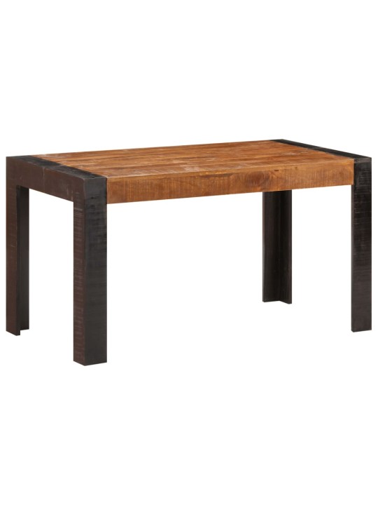 Jídelní stůl 140 x 70 x 76 cm masivní hrubé mangovníkové dřevo
