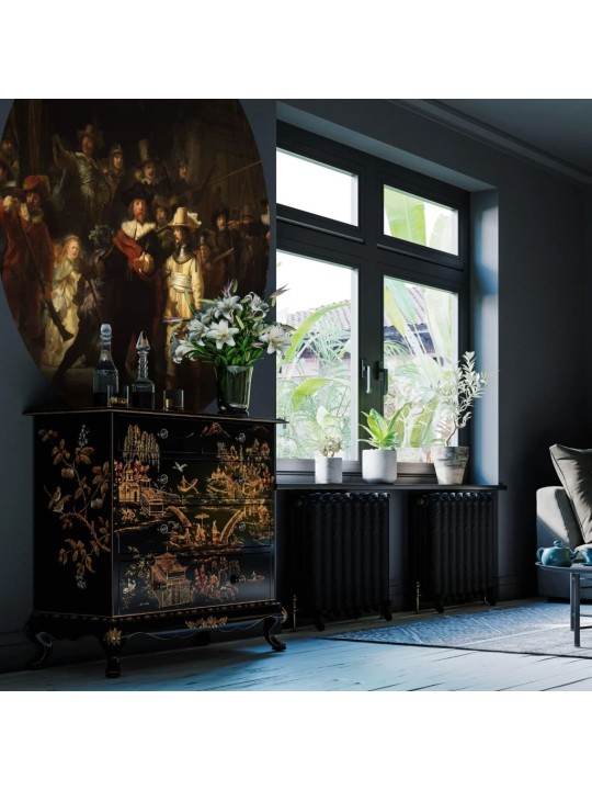 Wallart kruhová tapeta the night watch 142,5 cm
