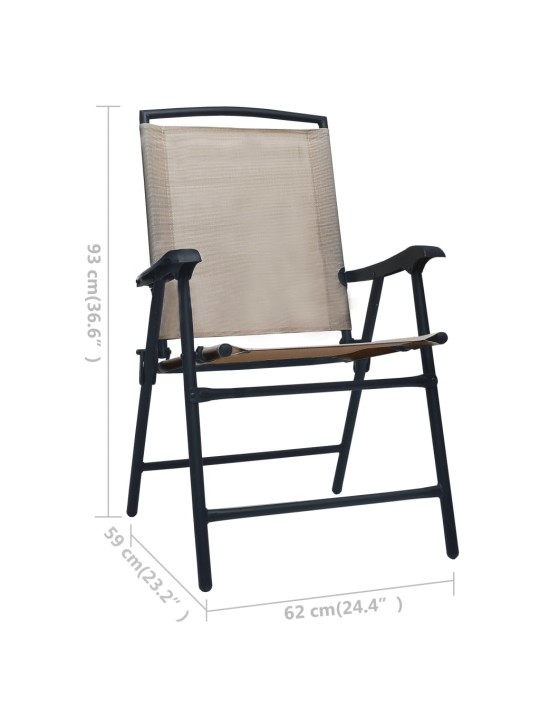 3dílný bistro set taupe ocel