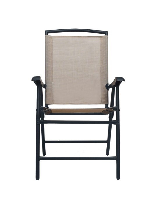 3dílný bistro set taupe ocel