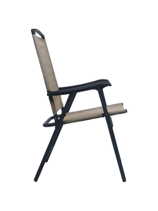 3dílný bistro set taupe ocel