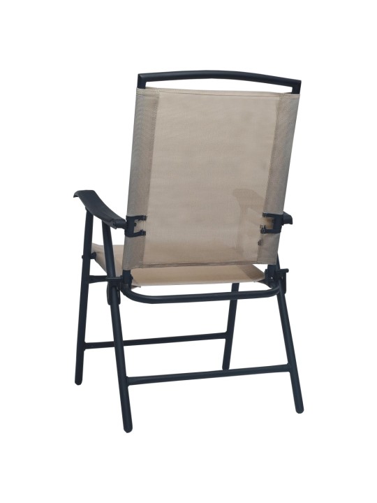 3dílný bistro set taupe ocel