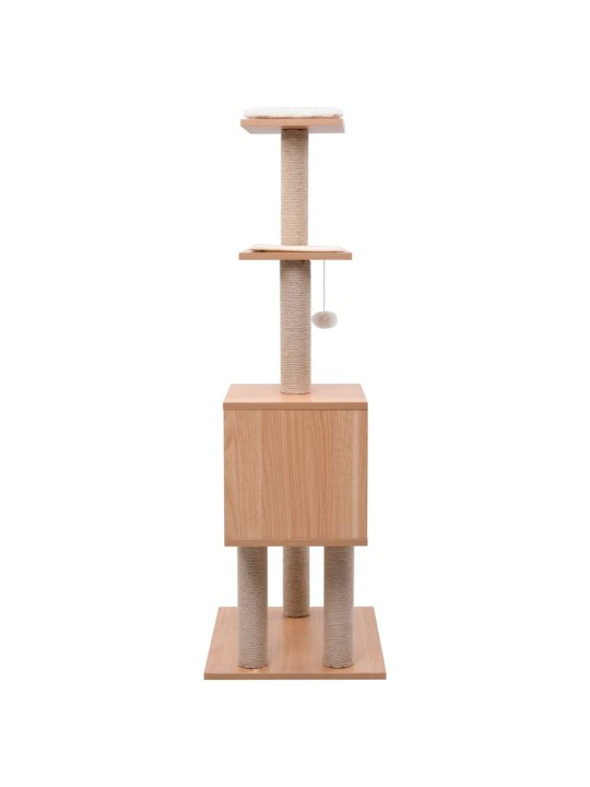 Škrabadlo pro kočky se sisalovým koberečkem 123 cm