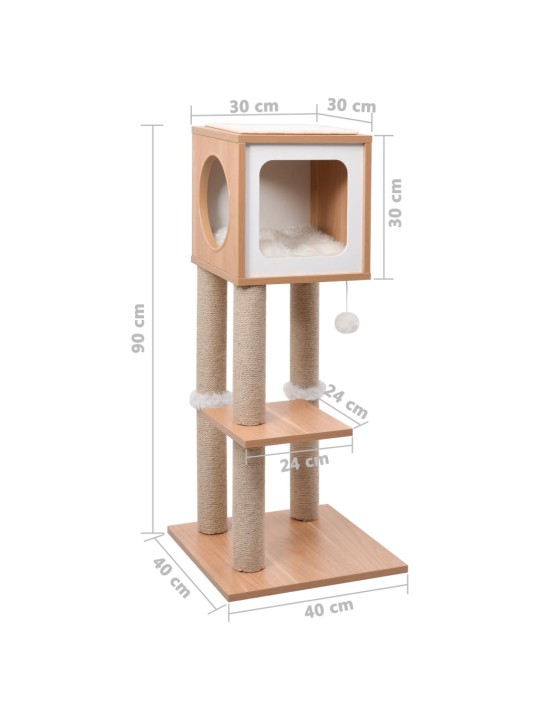 Škrabadlo pro kočky se sisalovým koberečkem 90 cm