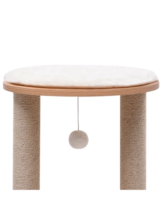 Malé škrabadlo pro kočky se škrabacími sloupky 44 cm