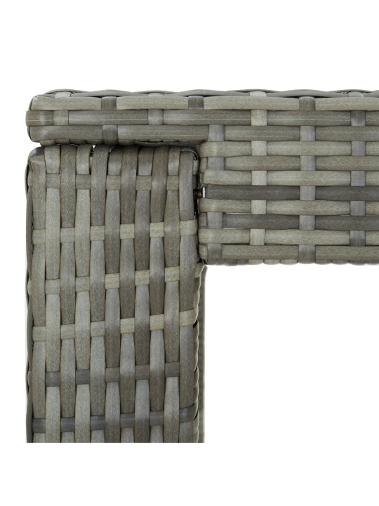 Zahradní barový stůl šedý 100 x 60,5 x 110,5 cm polyratan