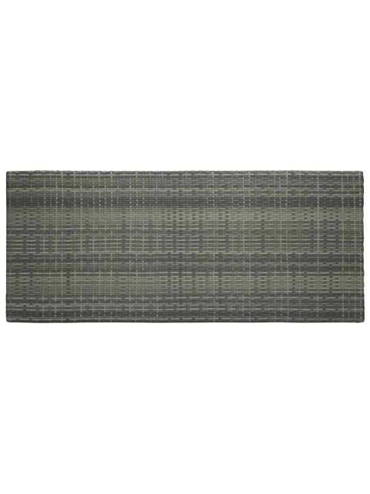 Zahradní barový stůl šedý 140,5 x 60,5 x 110,5 cm polyratan