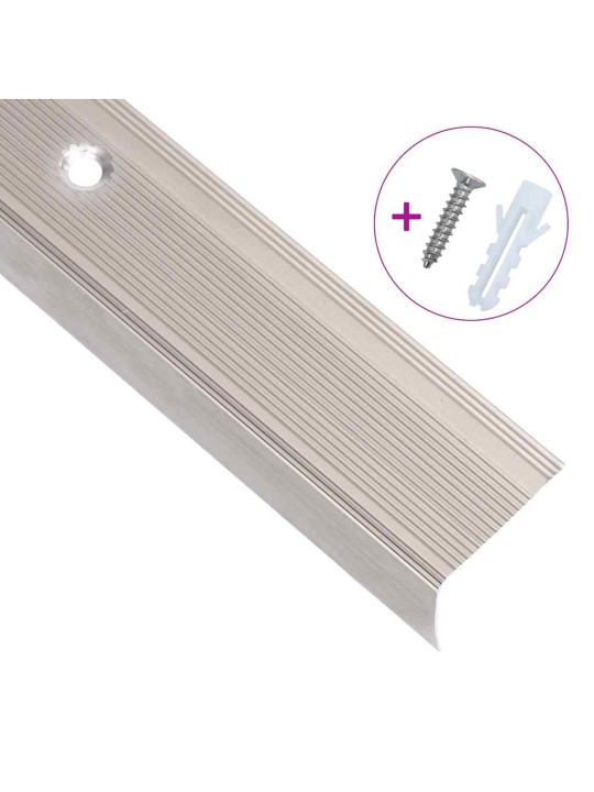 Schodové hrany ve tvaru l 5 ks hliník 90 cm šampaňské