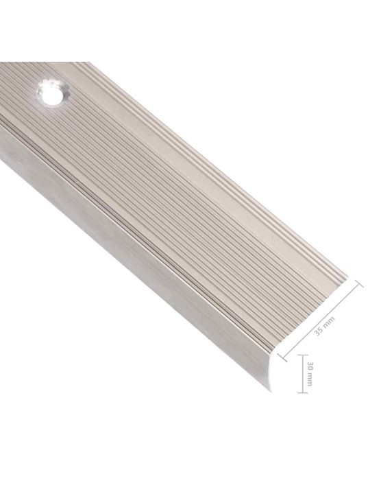 Schodové hrany ve tvaru l 15 ks hliník 90 cm šampaňské