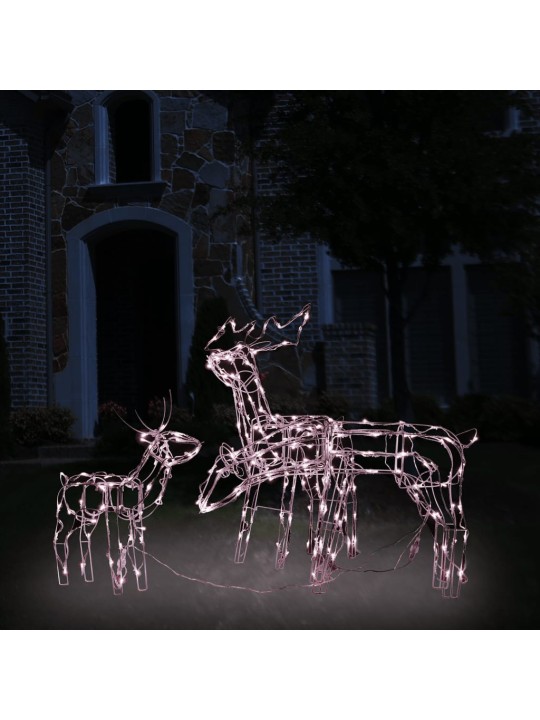 3dílná vánoční světelná dekorace sobi 229 LED diod