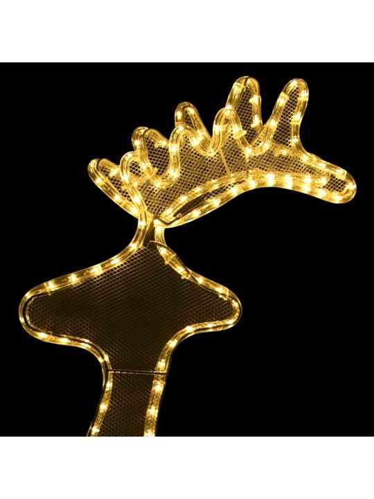 Sob vánoční dekorace s výpletem 306 LED 60 x 24 x 89 cm
