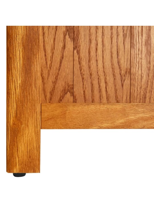 Knihovna se 7 policemi 90 x 22,5 x 200 cm masivní dubové dřevo