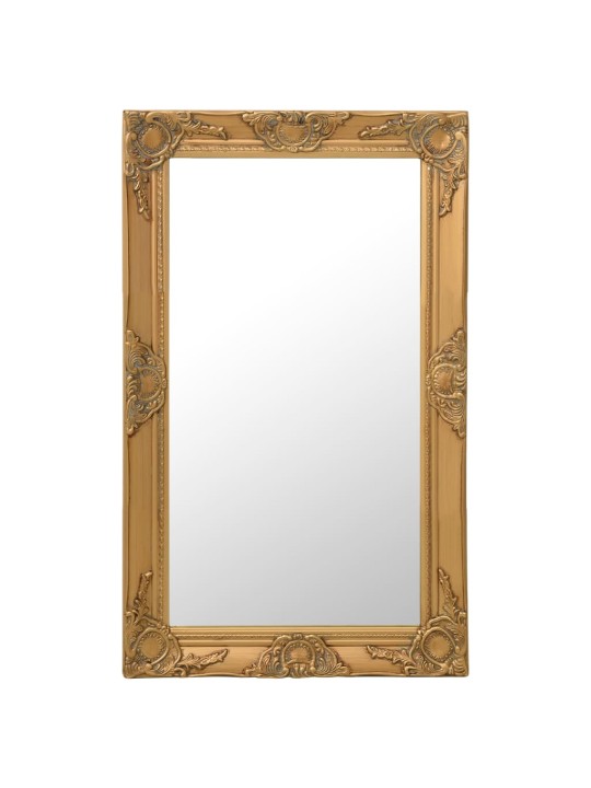 Nástěnné zrcadlo barokní styl 50 x 80 cm zlaté
