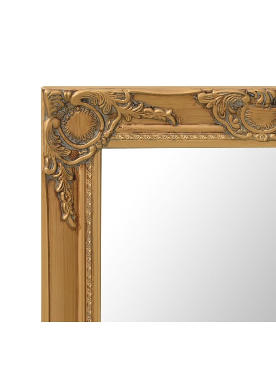 Nástěnné zrcadlo barokní styl 50 x 80 cm zlaté