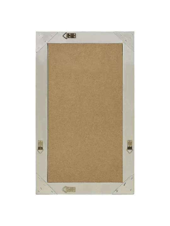 Nástěnné zrcadlo barokní styl 50 x 80 cm stříbrné