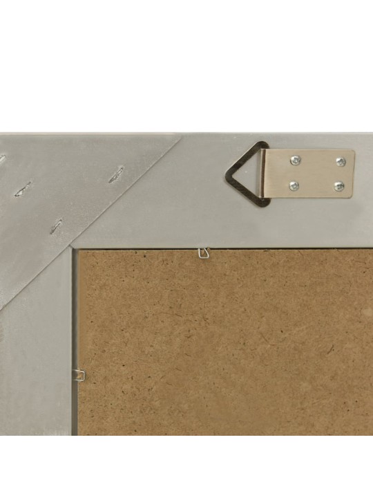 Nástěnné zrcadlo barokní styl 60 x 40 cm stříbrné
