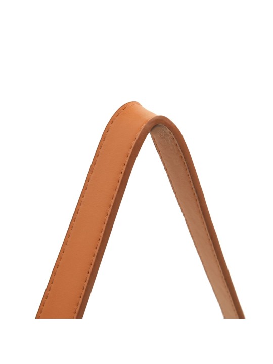 Nástěnné zrcadlo s popruhem 50 cm černé
