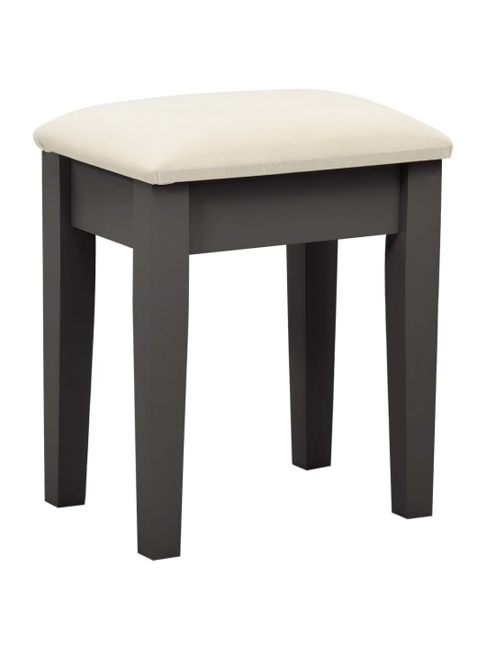 Toaletní stolek se stoličkou šedý 65x36x128 cm pavlovnia MDF