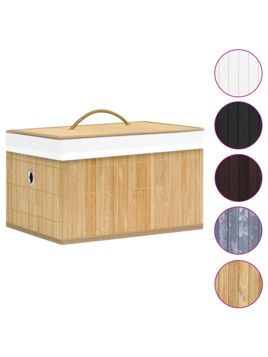 Bambusové úložné boxy 4 ks