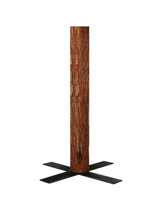 Úzký vánoční stromek pravé dřevo a bílý sníh zelený 210 cm